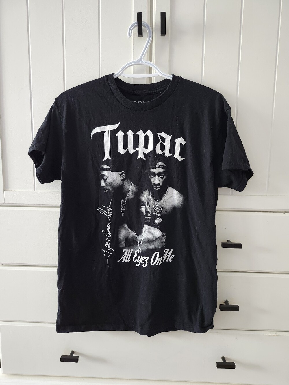 Tupac "All Eyez On Me" Black Graphic Tee - Sz M
